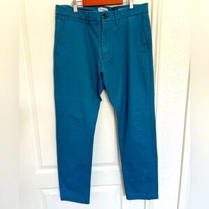 Goodfellow&Co. Men’s Slim Fit Hennepin Chino Pants | turquoise | 34Wx30L. NEW!